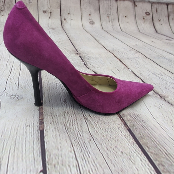 Guess Pointy Toe Pink Suede Shoes 6.5m - Picture 9 of 12